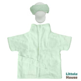 Baby Bathrobe with Hair Towel O205 | 3M | Mint